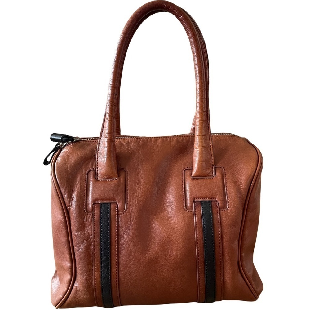 Halogen Brown and Black Leather Purse